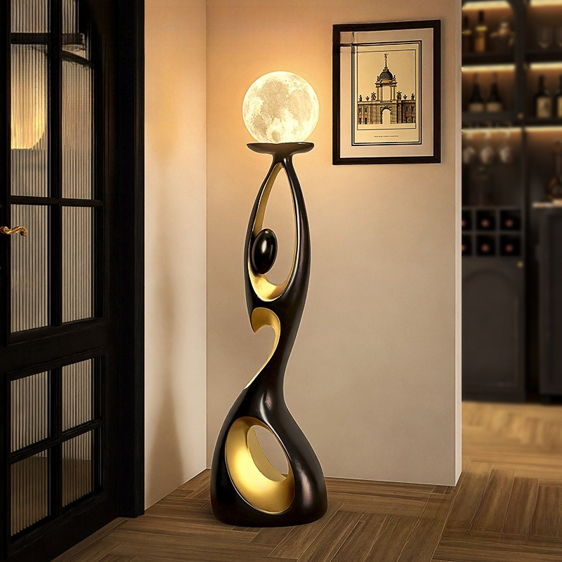 Resin Art Floor Design - Lampes sur pied en résine de