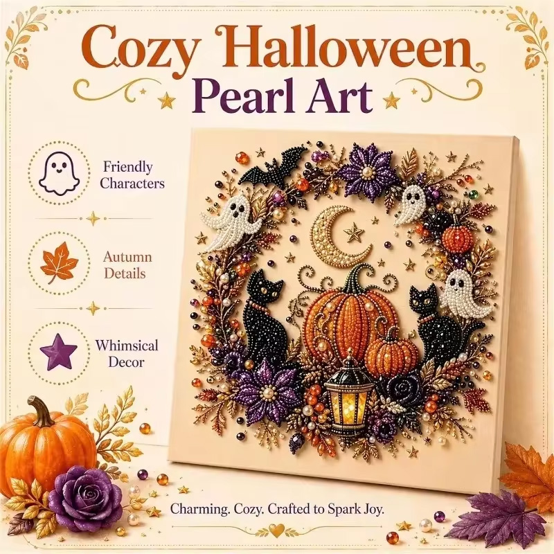 Resin Art Kit For Beginners - Kit d'art perles fantômes d'Halloween pour