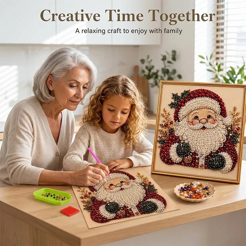 Resin Art Kit For Beginners - Kit de peinture diamantée de Noël