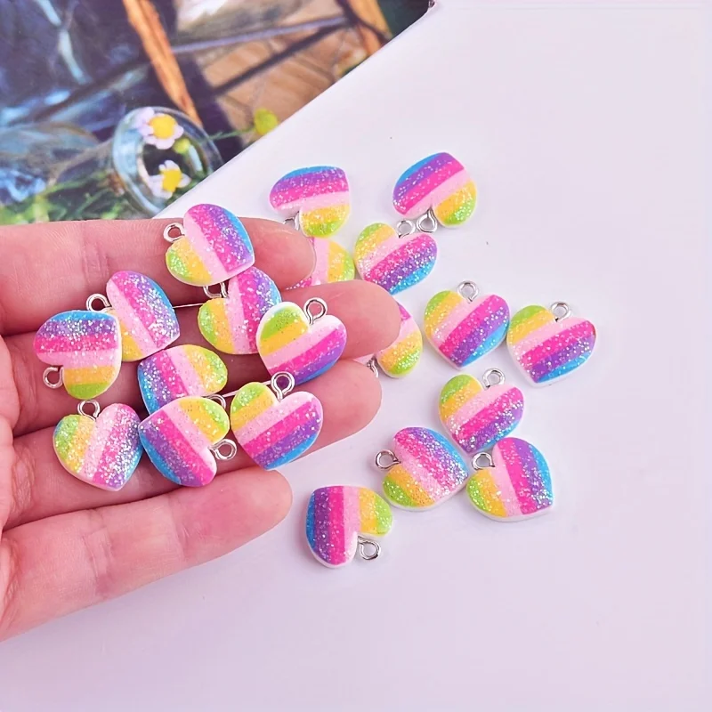 Resin Art Notes - Breloques en résine en forme de