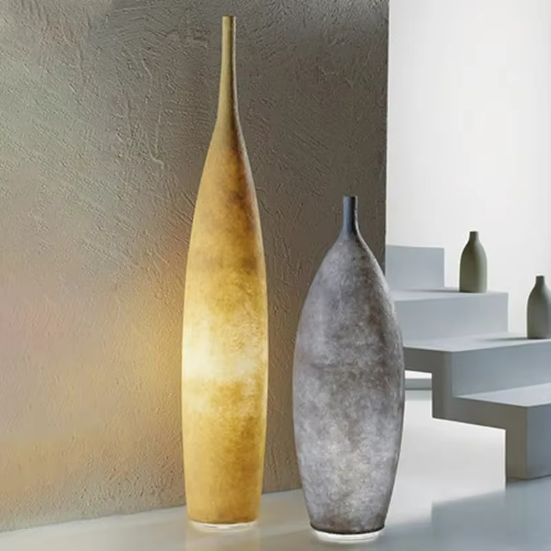 Resin Art Floor Design - Vase d'art lampadaire minimaliste chambre chevet