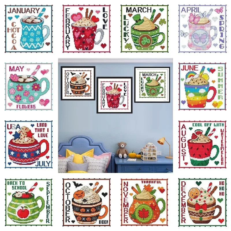 Resin Art Kit For Beginners - Mays Dessert tasse 5D diamant peinture