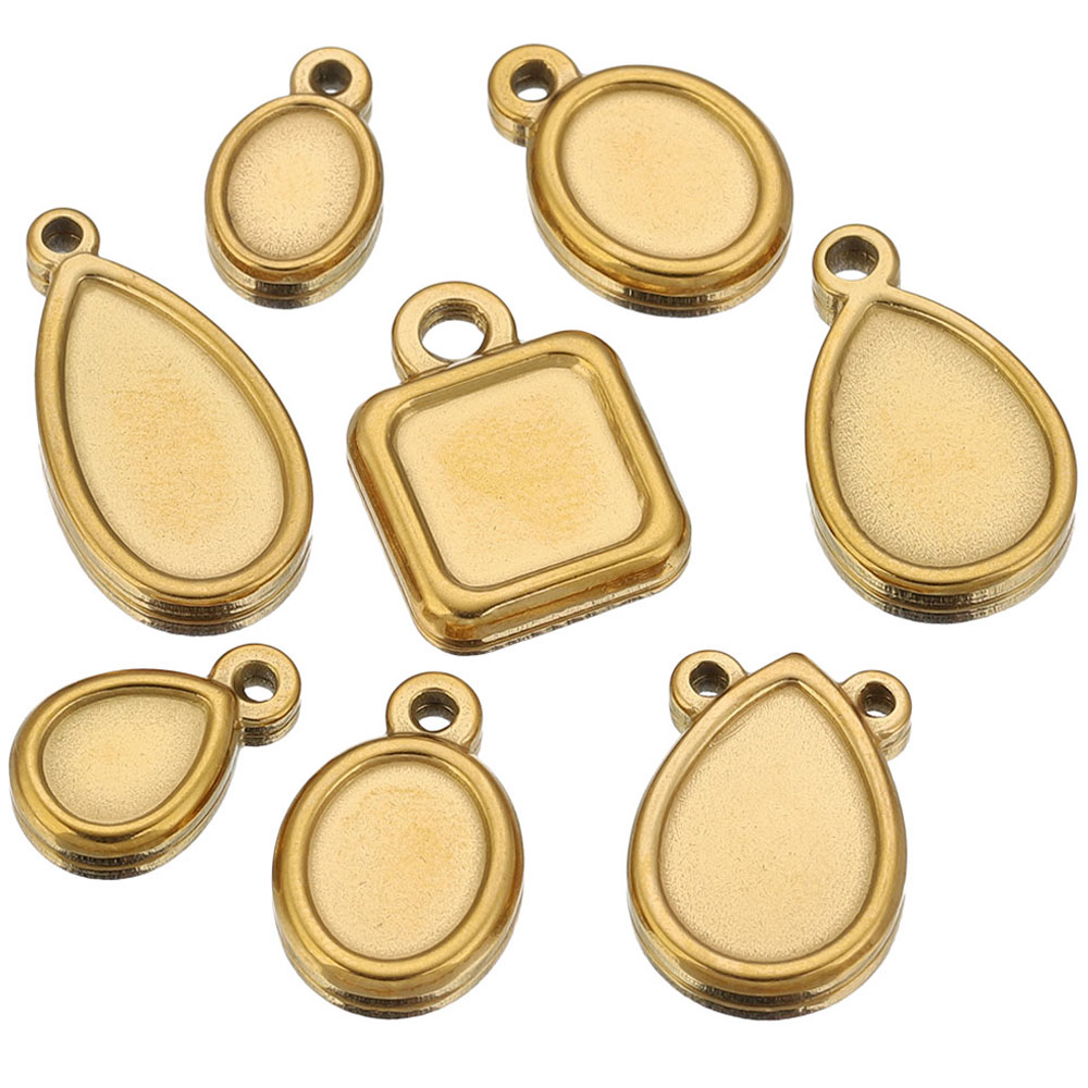 Resin Art Notes - 5 pièces de supports de pendentifs