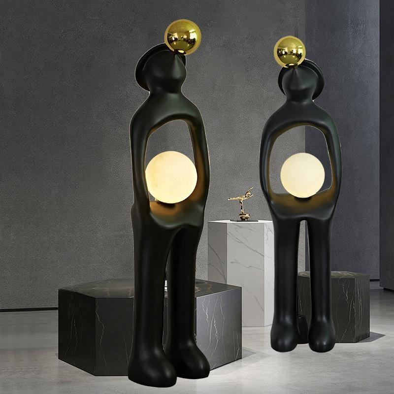 Resin Art Floor Design - Lampadaire en résine sculptée au design