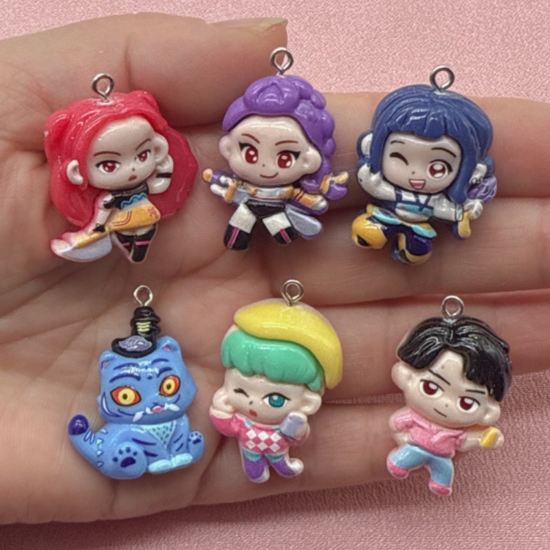 Resin Art Notes - Pendentif en résine de dessin animé,