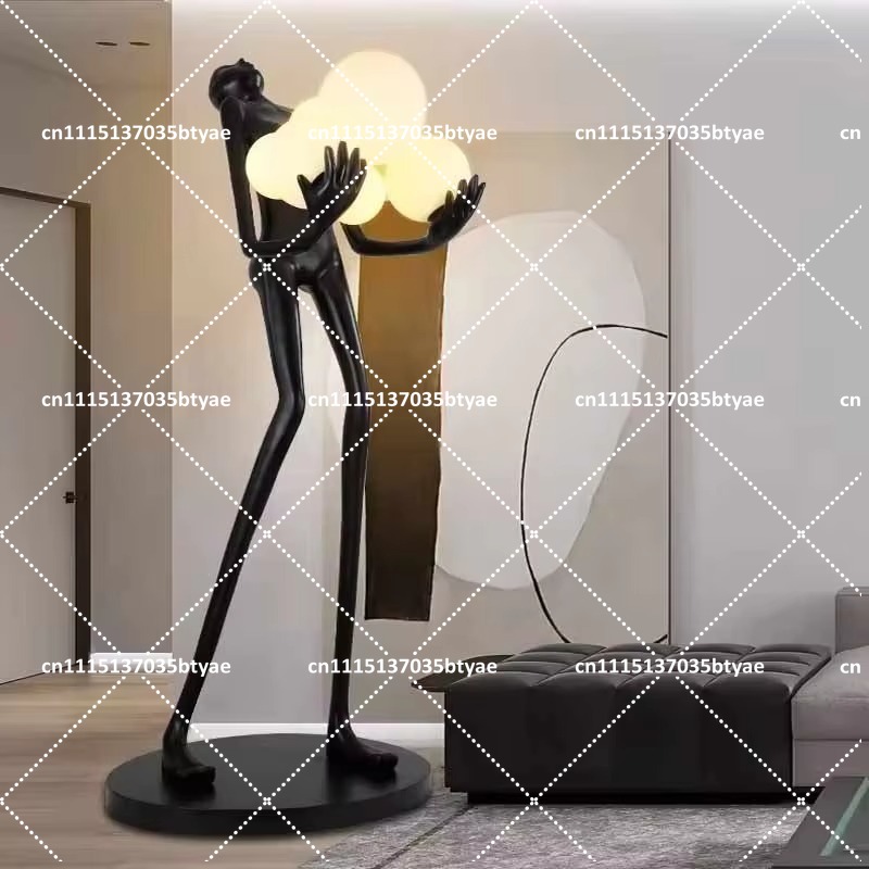 Resin Art Floor Design - Lampadaire d'angle en résine pour salon,