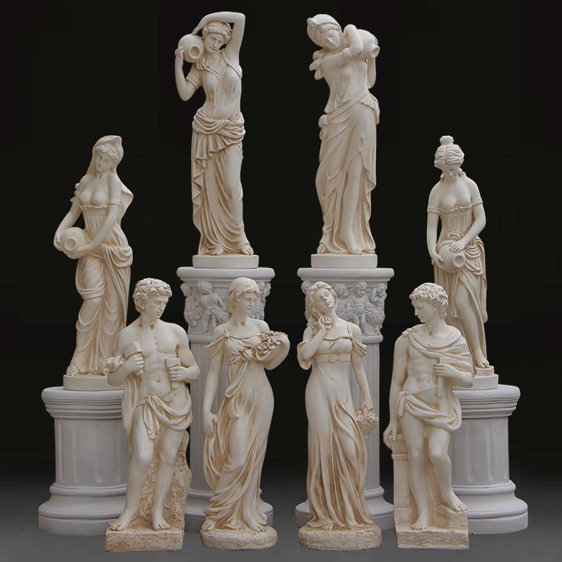 Resin Art Sculptures - Statue en plâtre, ornement artistique, figurine