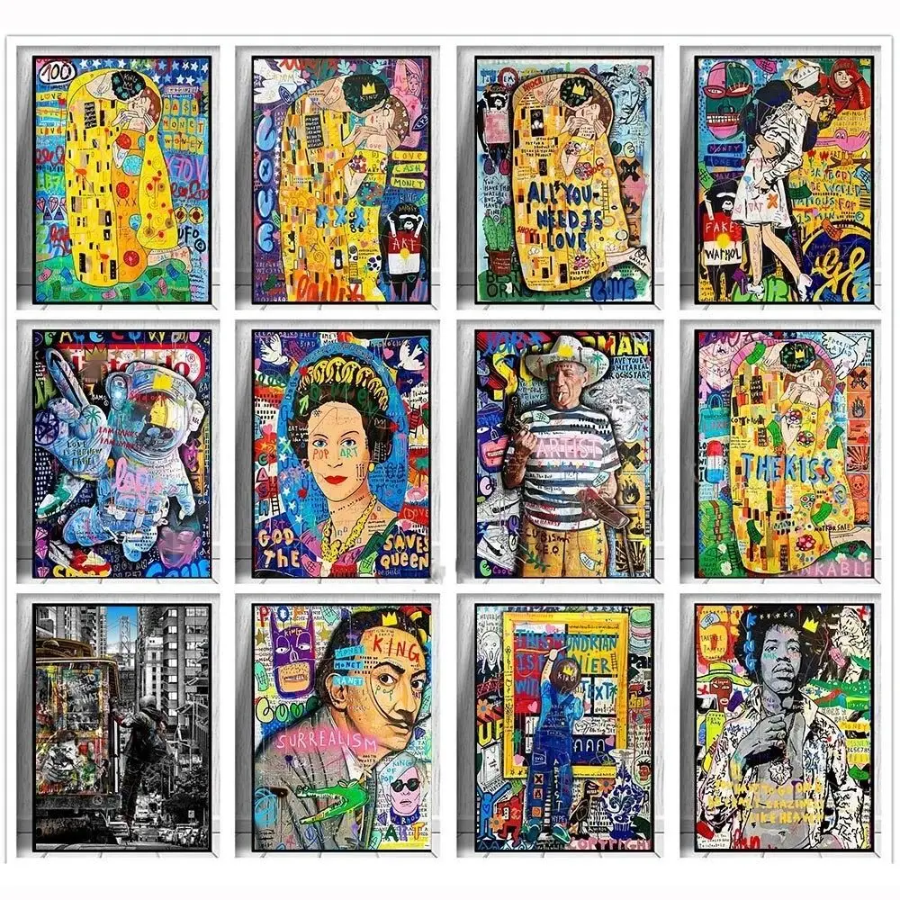 Resin Art Wall Decor - Peinture au diamant Graffiti Banksy Art
