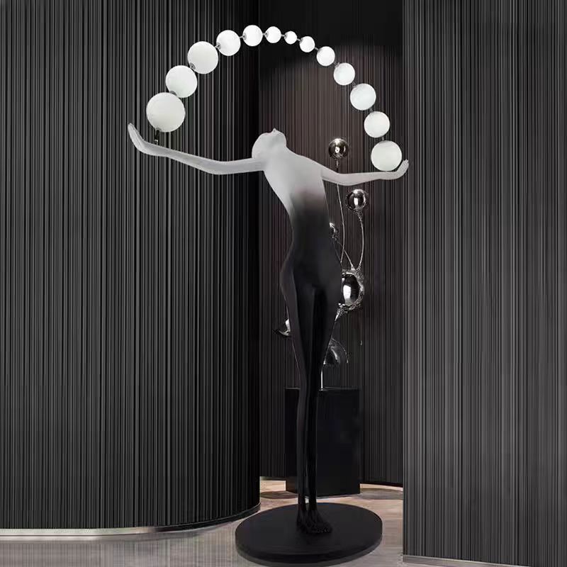 Lampe sur pied LED moderne et  - Resin Art Floor Design avis et prix