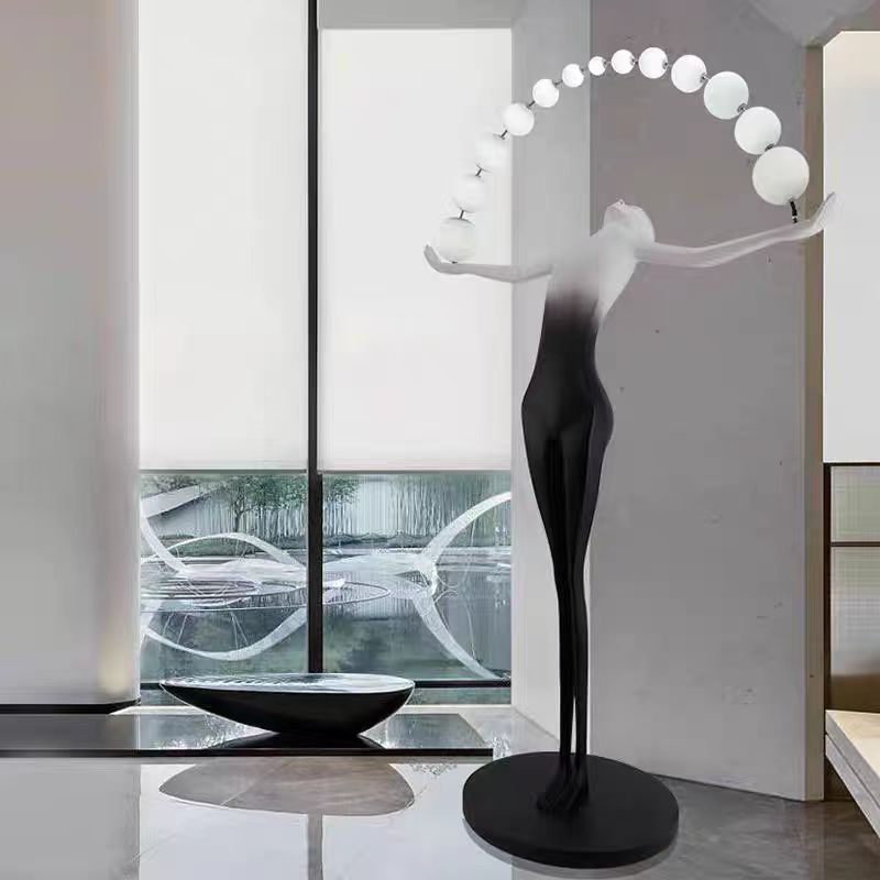 Lampe sur pied LED moderne et  - Resin Art Floor Design avis et prix