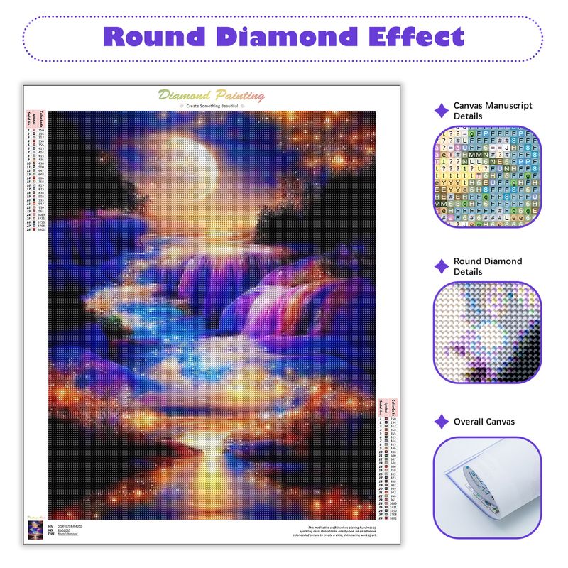 Peinture au diamant sans cadre - Resin Art Wall Decor avis et prix