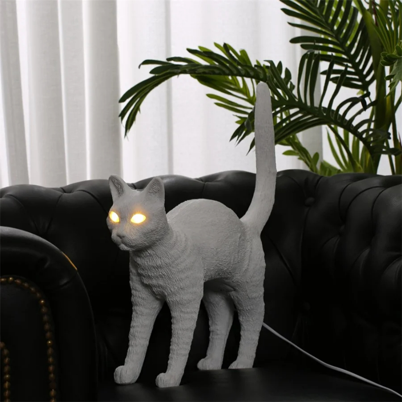 Lampe de Table Nordique Chat N - Resin Art Floor Design avis et prix