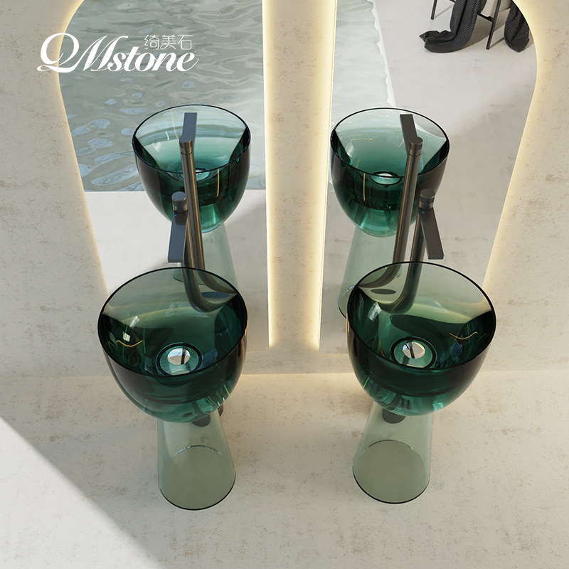 Lavabo sur pied en résine colo - Resin Art Floor Design avis et prix