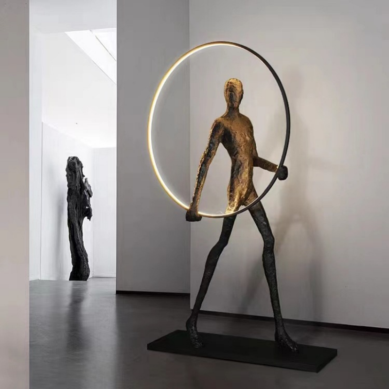 Lampadaire Sculptural Humanoïd - Resin Art Floor Design avis et prix